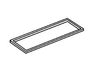 PLINTH 10cm. T7-LACQUERED 701 GLOSSY WHITE