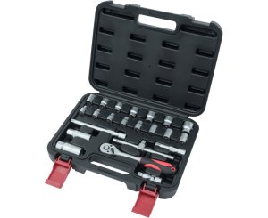 SUITCASE SOCKET KEYS 1/2" SET 3/8" 22PCS 