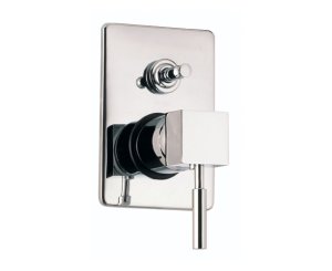 TETRA BUILT-IN BATH/SHOWER MIXER 2 WAYS CHROME