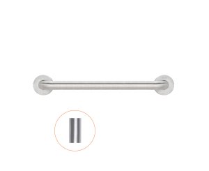 STRAIGHT SUPPORT BAR 900MM BRIGHT STAINLESS STEEL