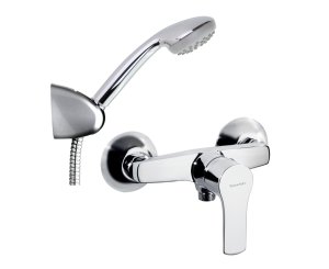 TITANIUM CHROME SHOWER MIXER WITH  KIT ​