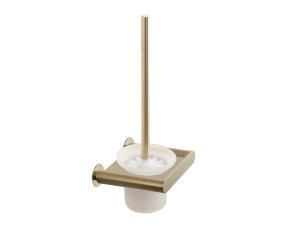 BRUSHED GOLD ERGOS WALL BRUSH HOLDER