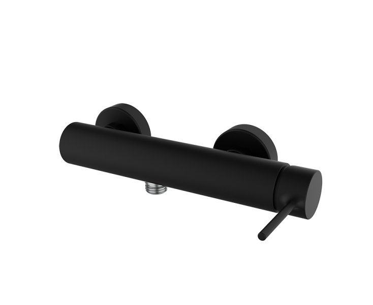 SINGLE LEVER TIME SHOWER WITH BLACK KIT