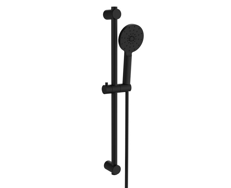 SINGLE LEVER TIME SHOWER WITH BLACK KIT