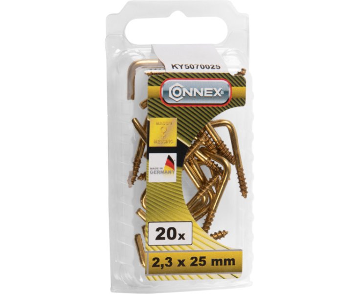 BRASSED ALCAYATA 2.3x25MM BLISTER 20UD