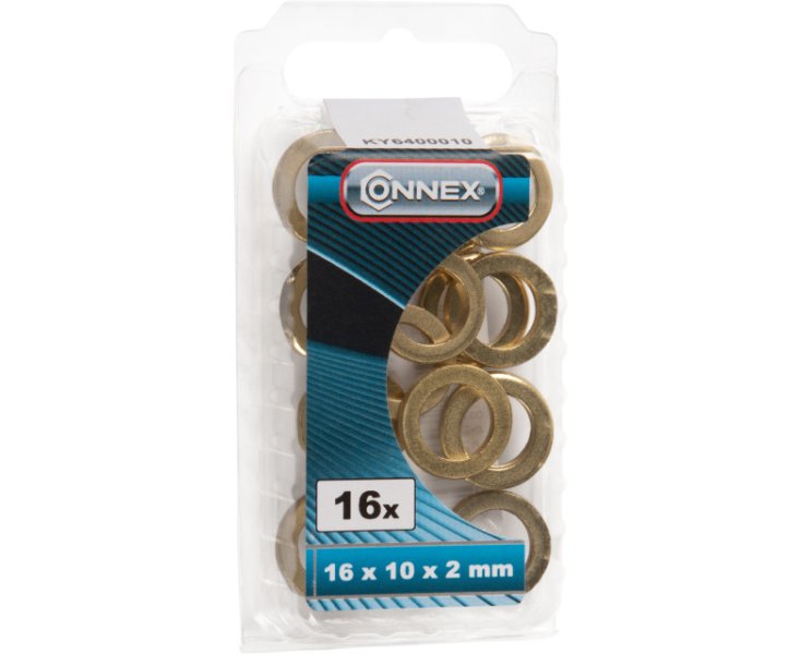 BRASS HINGE RING 16x10.0x2MM BLISTER 16UD