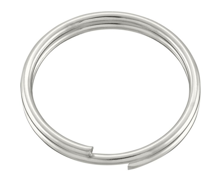 NICKEL-PLATED KEYCHAIN RINGS 16MM BLISTER 10UD