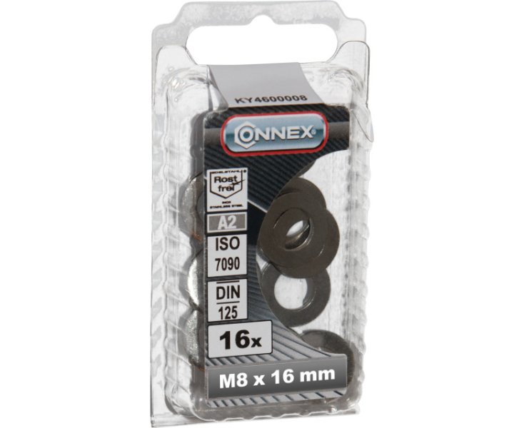 WASHER 125 INOX 8.4x16MM BLISTER 16UD