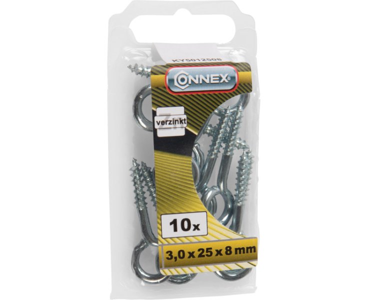 CANCAMOS ZINCADOS 3.0x25x8 BLISTER 10UD