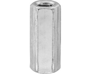 ZINC PLATED HEXAGONAL BUSHING M6x25MM BLISTER 4UD