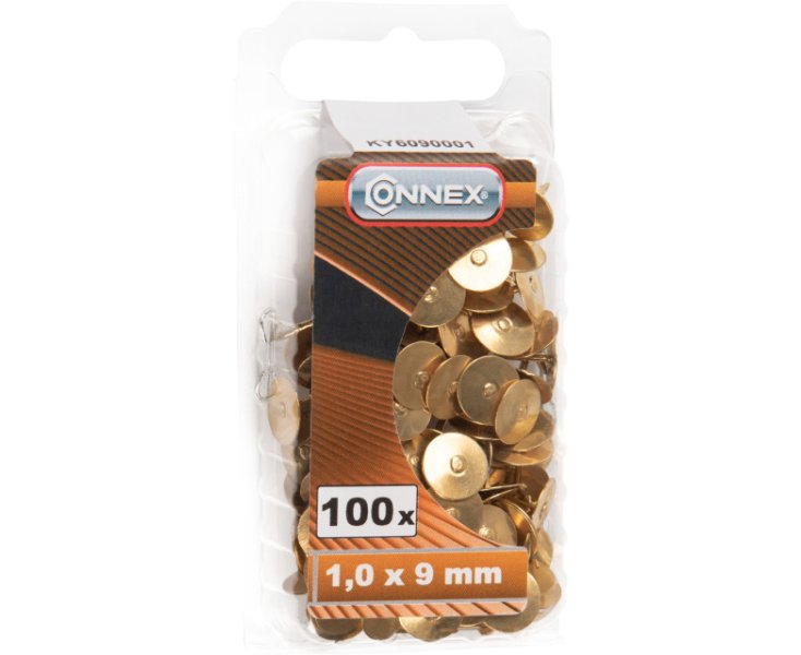 BRASS PINS 1.0x9 BLISTER 100UD