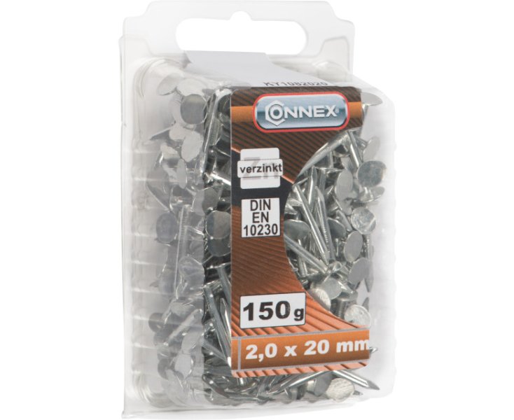 ZINCATED INSULATION NAILS 2.0x20 BLISTER 150GR
