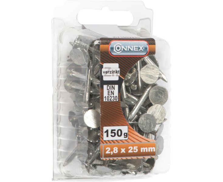 ZINCED INSULATION NAILS 2.8x25 BLISTER 150GR