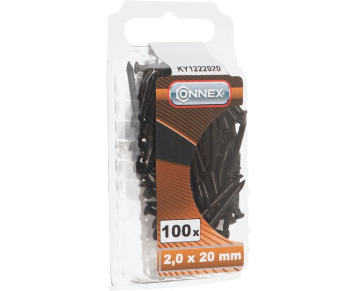 STEEL NAILS 2.0x20MM BLISTER 100UD