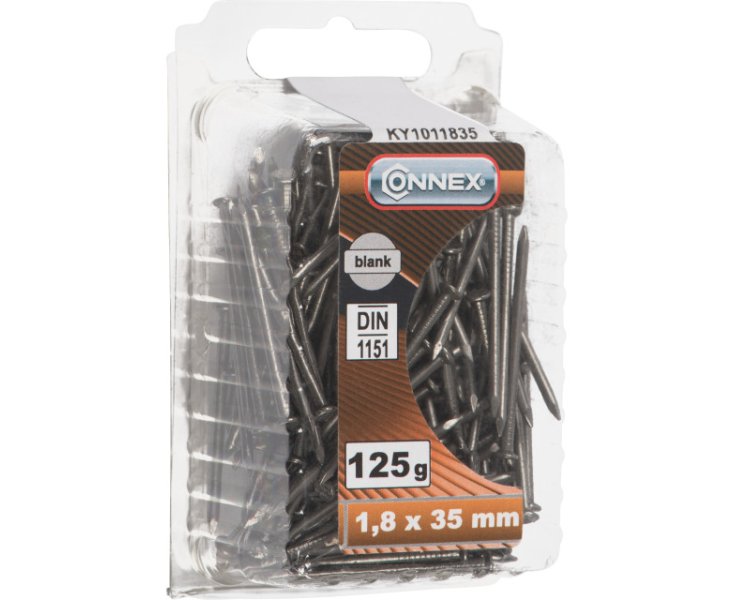 METAL NAILS FLAT HEAD 1.8x35 BLISTER 125GR  Més informació sobre aquest text d'origen