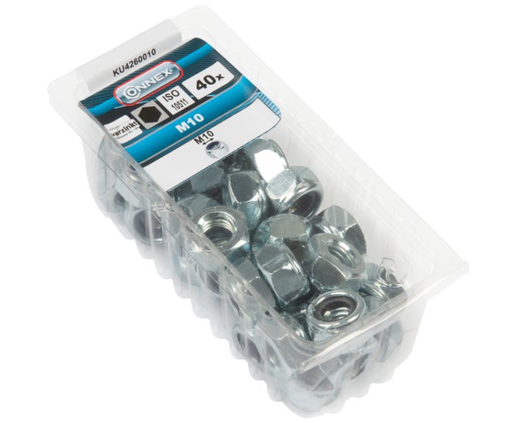 LOCK NUT DIN985 M10 BLISTER 40UD