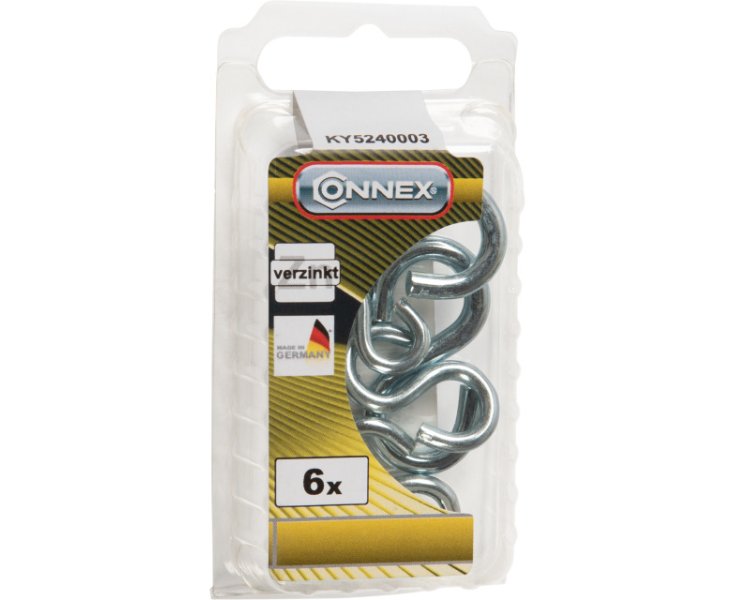 ASSORTMENT OF GALVANIZED HOOKS BLISTER 6UD
