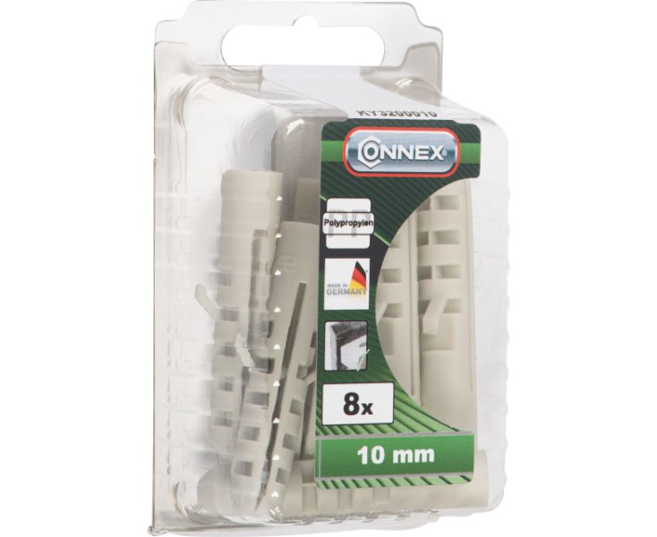 PVC PLUGS 10MM BLISTER 8UD