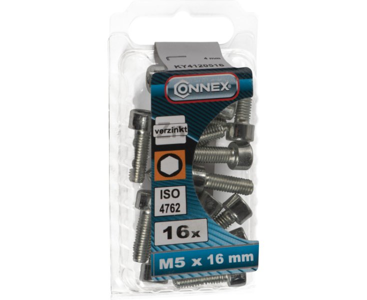 ALLEN SCREW 912 ZINC PLATED M5x16 BLISTER 16UD