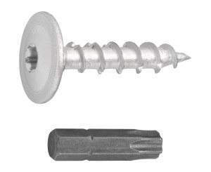 SCREW FOR ZINC PLATED POST TX40 8.0x40MM BLISTER 20UD