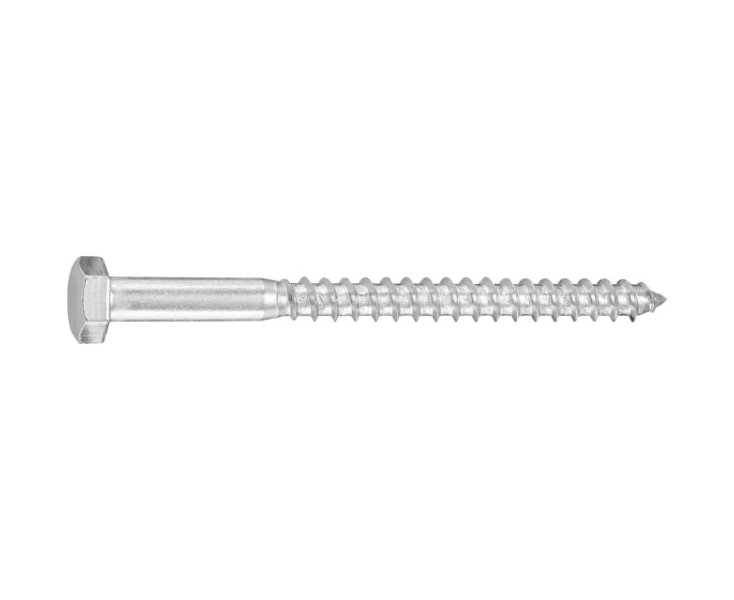 SCREWS FOR / WOOD 571 HEXAGONAL. GALV. 8x100 BLISTER 12 PC