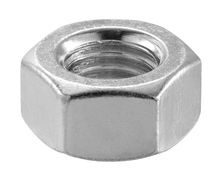 NUTS 6 SIDES ZINC PLATED 934 M12 BLISTER 18UD
