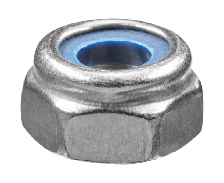 ZINC PLATED LOCK NUTS 985 M10 BLISTER 6UD