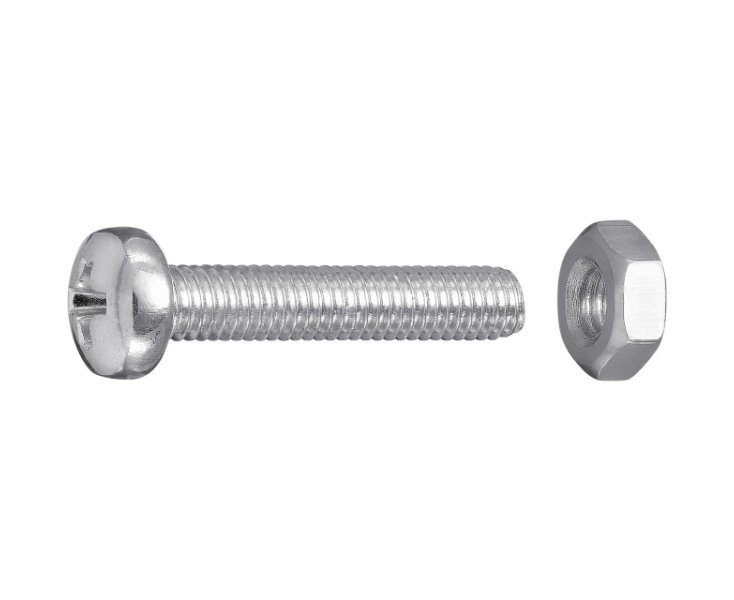 SLOTTED CYLINDRICAL HEAD NUTS 3x16 BLISTER 20UD