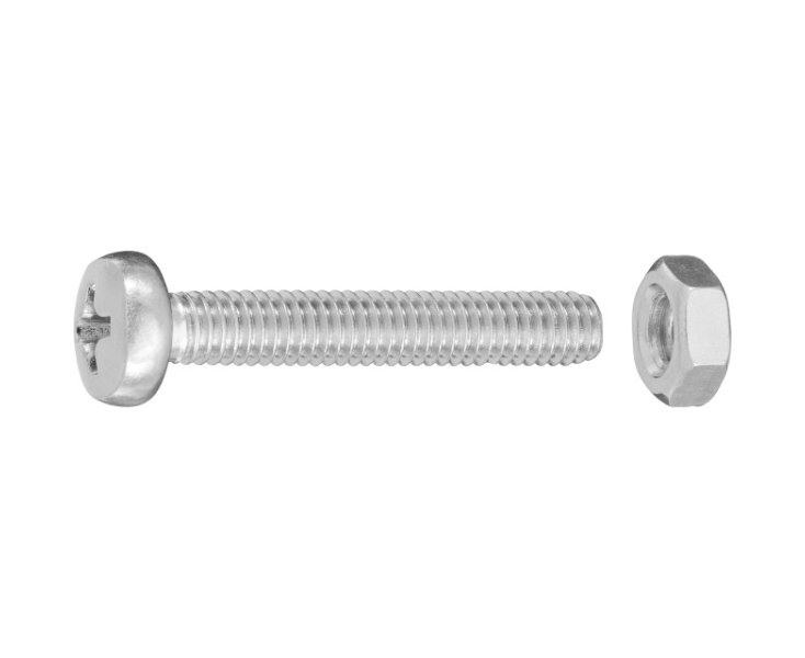 SLOTTED CYLINDRICAL HEAD NUTS 4x25 BLISTER 65UD