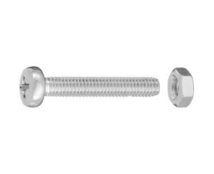 SLOTTED CYLINDRICAL HEAD NUTS 4x25 BLISTER 65UD