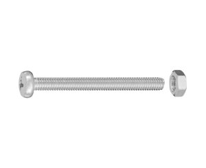 SLOTTED CYLINDRICAL HEAD NUTS 4x40 BLISTER 10UD