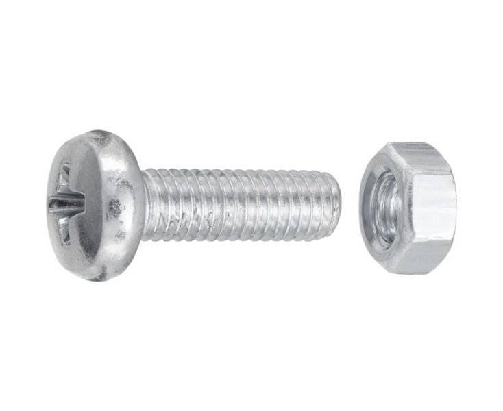 SLOTTED CYLINDRICAL HEAD NUTS 5x16 BLISTER 60UD