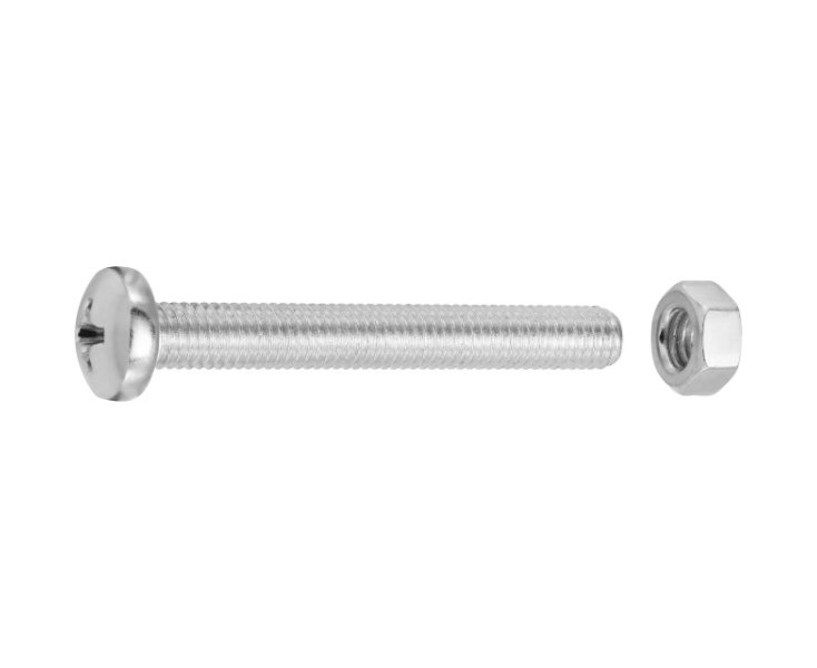 SLOTTED CYLINDRICAL HEAD NUTS 5x40 BLISTER 6UD