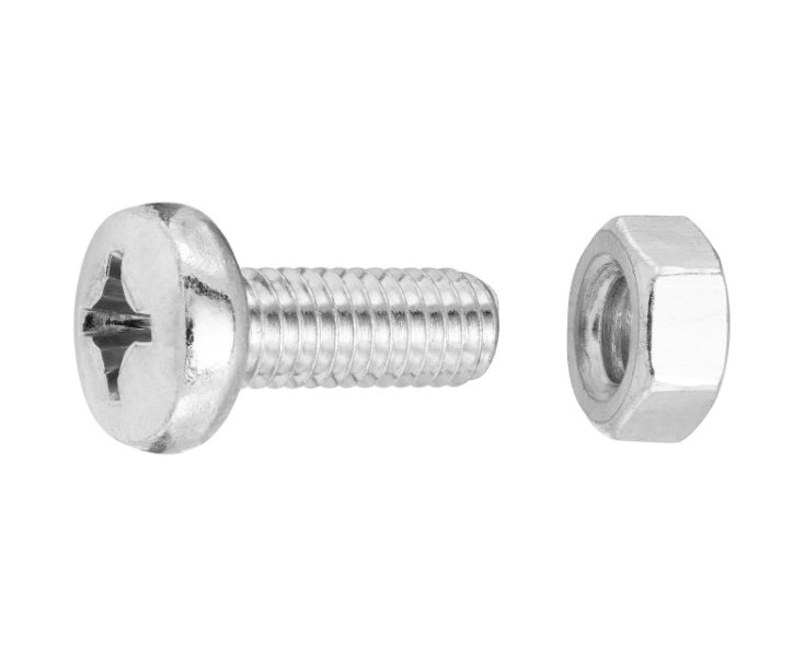 SLOTTED CYLINDRICAL HEAD NUTS 6x16 BLISTER 8UD