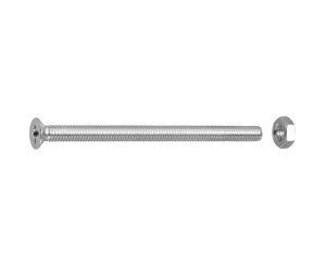 ZINC PLATED MILLED FLAT HEAD NUTS 4x60 BLISTER 10UD