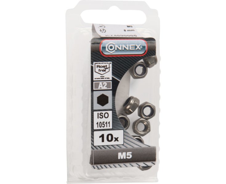 NUTS STOP INOX M5 BLISTER 10UD