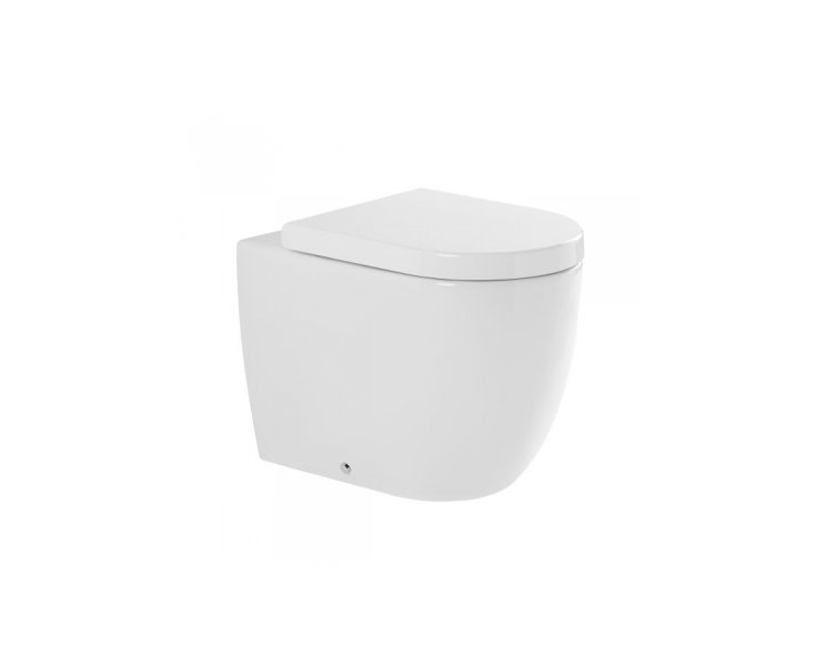 SANIBOLD MUG ATTACHED WALL S/D RIMFLUSH WHITE