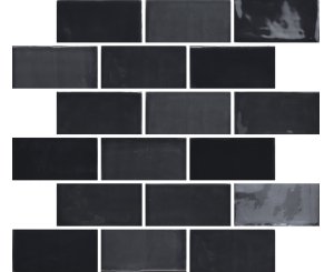 NEW ZELLIGE CHARCOAL GLOSS 6.5x13x0.9