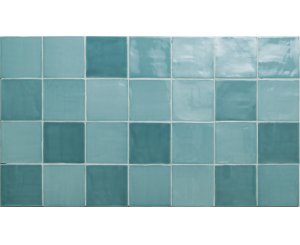 NEW ZELLIGE JADE BRIGHT 13x13x0.9