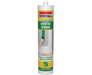 SOUDAL ACRÍLICO GRIETAS WHITE 300ml