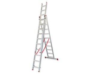 TRIPLE TRANSFORMABLE LADDER 11x3 STEPS 3.00 / 7.38
