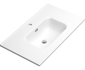 MURAL WASHBASIN 080x040 WHITE LOKI  