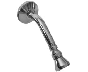 SHOWER ARM WITH ADJUSTABLE CHROME SPRAYER