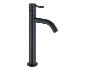 SINGLE LEVER MINI HIGH WASHBASIN MATT BLACK