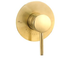 MINIMAL SHOWER SINGLE LEVER RECESSED 1 WAY BRUSHED GOLD