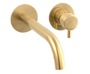 MINI SINGLE LEVER BUILT-IN BRUSHED GOLD WASHBASIN