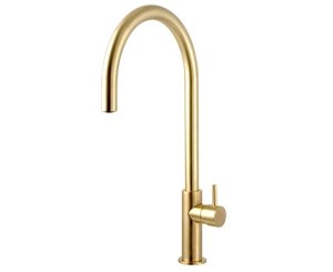 MINI SINK SINGLE LEVER HIGH SPOUT BRUSHED GOLD