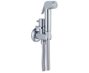 1 WATER TOILET TAP WITH SHOWER W/CHROME KIT