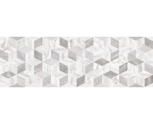 IMPERIALE DECORO TANGRAM BIANCO 30x90  