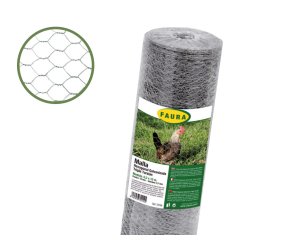 GALVANIZED HEXAGONAL MESH BOX 25mm 1.00x50m
